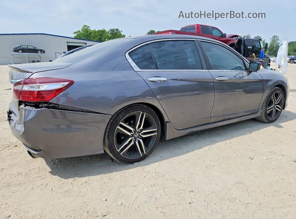 1HGCR2F65GA198395 2016 HONDA ACCORD Gray Rear right
