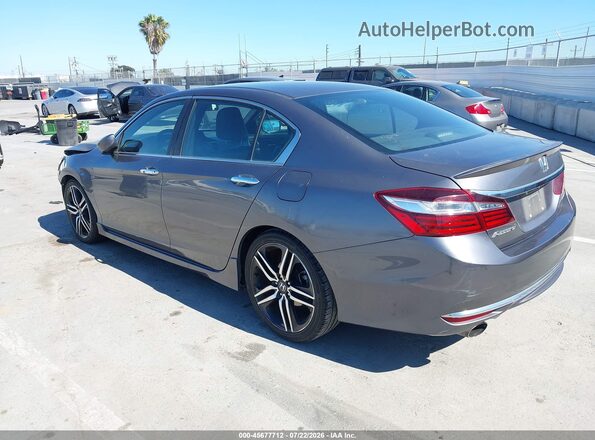 1HGCR2F65HA014719 2017 HONDA ACCORD Gray Rear left