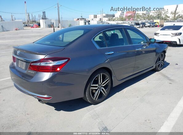 1HGCR2F65HA014719 2017 HONDA ACCORD Gray Rear right