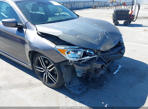 1HGCR2F65HA014719 2017 HONDA ACCORD Gray 