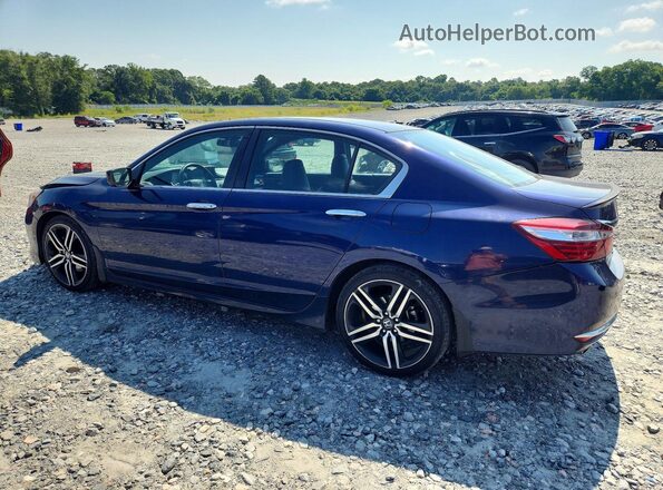 1HGCR2F68GA060852 2016 HONDA ACCORD Blue Trasero izquierdo