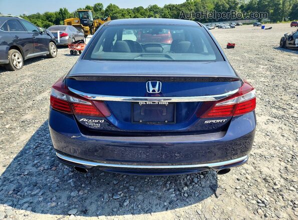 1HGCR2F68GA060852 2016 HONDA ACCORD Blue Vista trasera