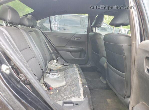 1HGCR2F68HA804256 2017 HONDA ACCORD Black Rear seats view