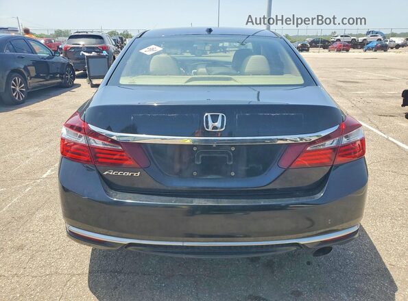 1HGCR2F70HA006424 2017 HONDA ACCORD Black უკანა ხედი
