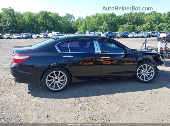 1HGCR2F71GA050138 2016 HONDA ACCORD Black Սալոնի հետևի տեսք