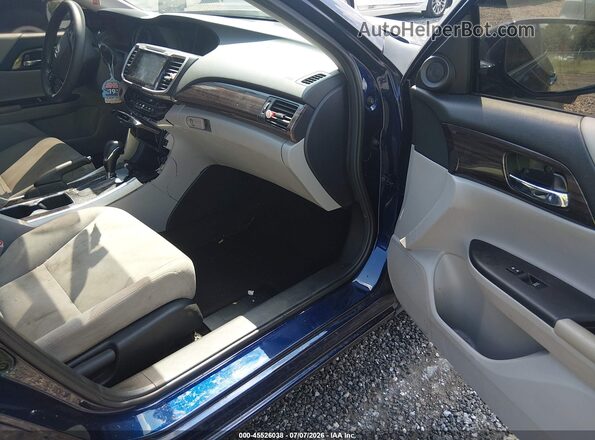 1HGCR2F71GA115568 2016 HONDA ACCORD Синий Вид салона спереди