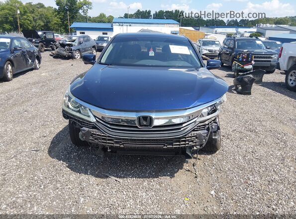 1HGCR2F71GA115568 2016 HONDA ACCORD Синий Вид задней части салона