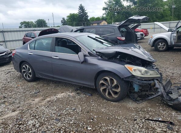 1HGCR2F72GA033770 2016 HONDA ACCORD Gray Передня права чверть