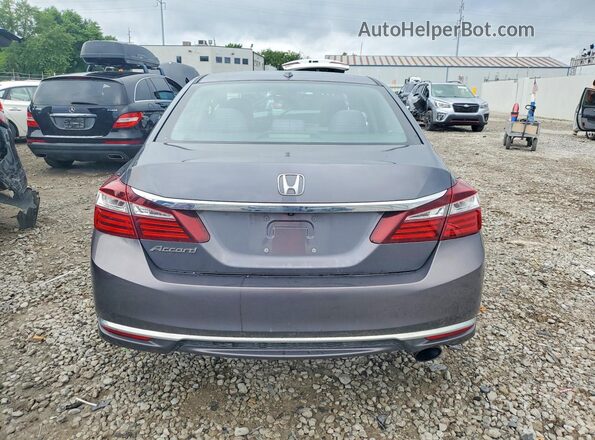 1HGCR2F72GA033770 2016 HONDA ACCORD Gray Вид ззаду