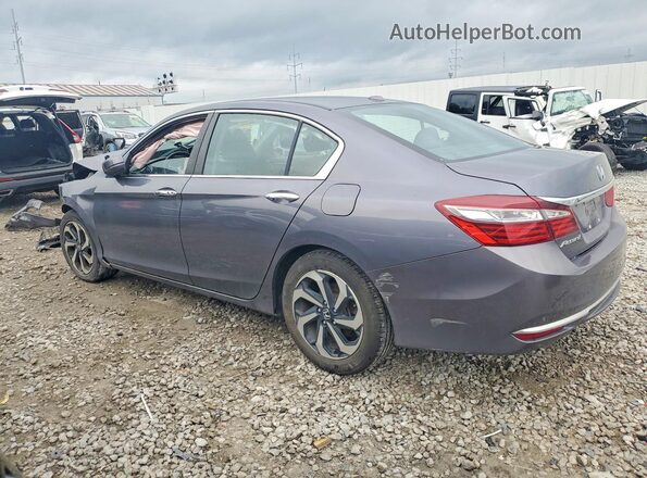 1HGCR2F72GA033770 2016 HONDA ACCORD Gray Задня ліва чверть