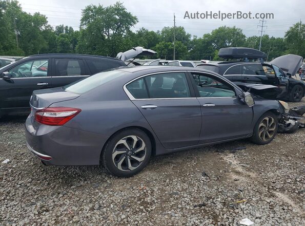 1HGCR2F72GA033770 2016 HONDA ACCORD Gray Задня права чверть
