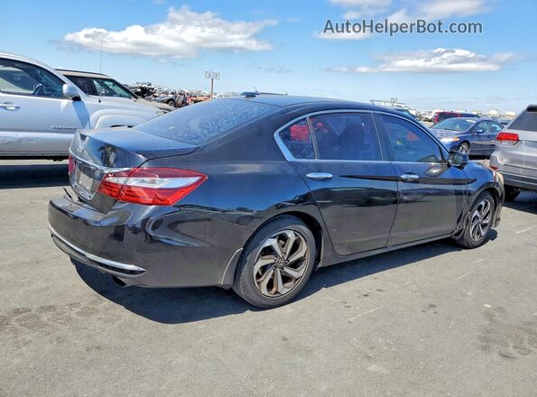 1HGCR2F72GA076215 2016 HONDA ACCORD Black Trasero derecho