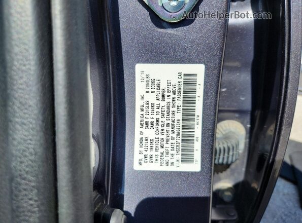 1HGCR2F72HA085546 2017 HONDA ACCORD Silver VIN կոդի պիտակի տեսք