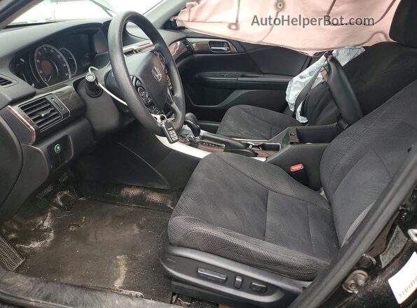 1HGCR2F73GA001555 2016 HONDA ACCORD Черный Вид салона спереди