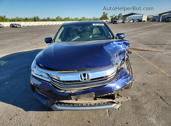 1HGCR2F73GA184200 2016 HONDA ACCORD Синий Вид спереди