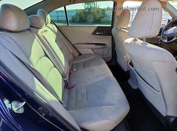 1HGCR2F73GA184200 2016 HONDA ACCORD Синий Вид задних сидений