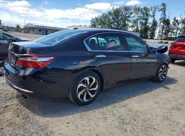 1HGCR2F74HA035733 2017 HONDA ACCORD Black Trasero derecho