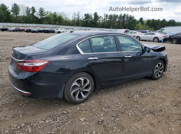 1HGCR2F74HA060731 2017 HONDA ACCORD Black Tył prawy