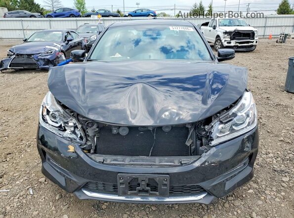 1HGCR2F74HA060731 2017 HONDA ACCORD Black Widok z przodu