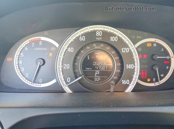 1HGCR2F74HA110799 2017 HONDA ACCORD Blue Widok zestawu wskaźników