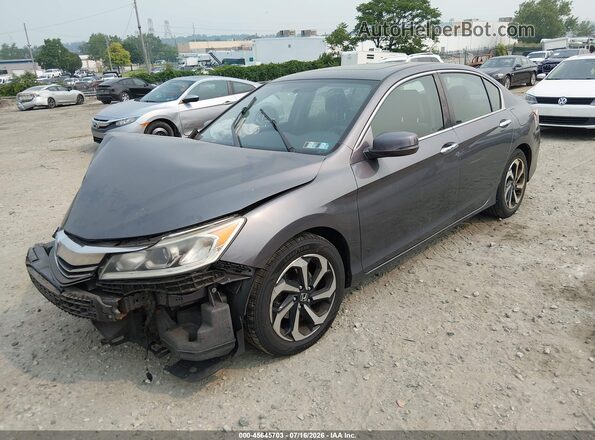 1HGCR2F74HA117302 2017 HONDA ACCORD Gray Przód lewy