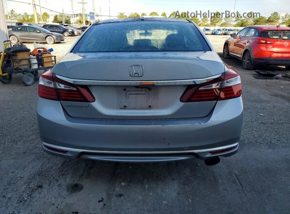 1HGCR2F74HA292858 2017 HONDA ACCORD Silver Rear view