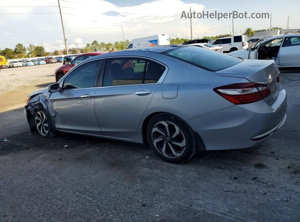1HGCR2F74HA292858 2017 HONDA ACCORD Silver Rear left