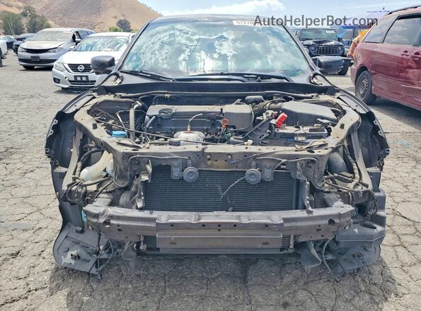 1HGCR2F75GA106288 2016 HONDA ACCORD Black Front view