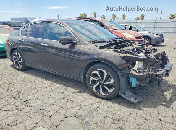 1HGCR2F75GA106288 2016 HONDA ACCORD Black Front right
