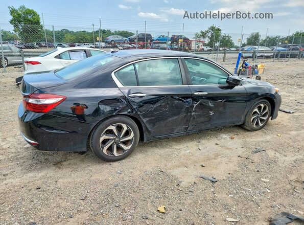 1HGCR2F75GA124306 2016 HONDA ACCORD Black Задня права чверть