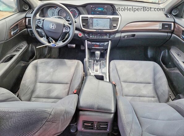 1HGCR2F75GA124306 2016 HONDA ACCORD Black Вид панелі приладів