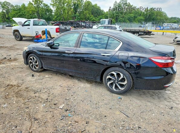 1HGCR2F75GA124306 2016 HONDA ACCORD Black Задня ліва чверть