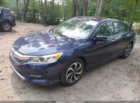 1HGCR2F75HA255446 2017 HONDA ACCORD Dark Blue წინა მარცხენა ხედი სამი მეოთხედიდან