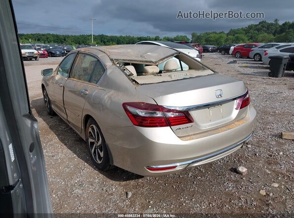 1HGCR2F76GA020164 2016 HONDA ACCORD Champagne Trasero izquierdo