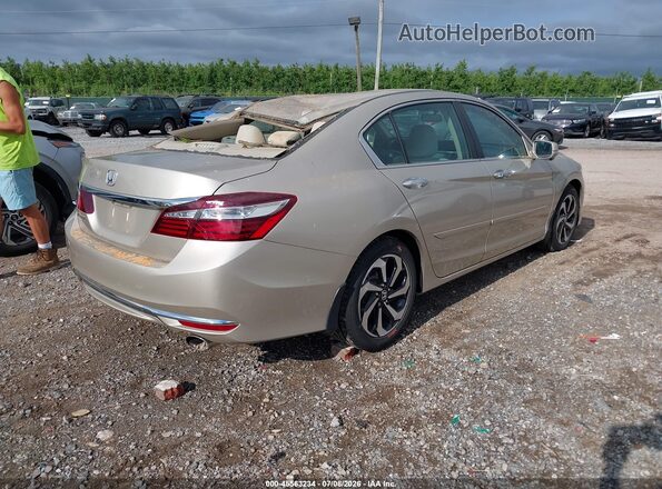 1HGCR2F76GA020164 2016 HONDA ACCORD Champagne Trasero derecho
