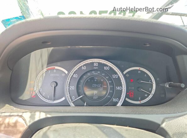 1HGCR2F76GA185230 2016 HONDA ACCORD Silver Vista del cuadro de instrumentos