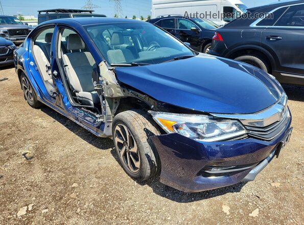1HGCR2F76HA062304 2017 HONDA ACCORD Blue Delantero derecho