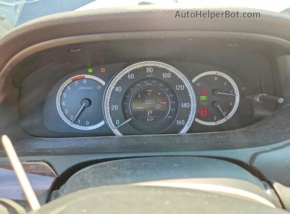 1HGCR2F76HA062304 2017 HONDA ACCORD Blue Vista del cuadro de instrumentos