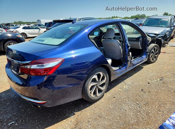 1HGCR2F76HA062304 2017 HONDA ACCORD Blue Trasero derecho