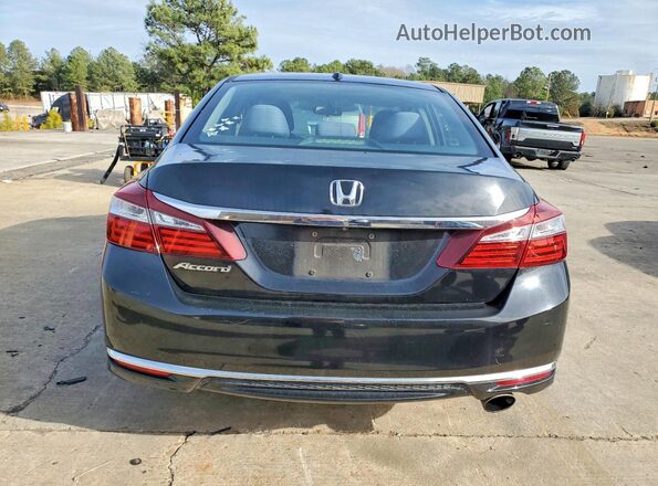 1HGCR2F77GA068398 2016 HONDA ACCORD Black Rear view