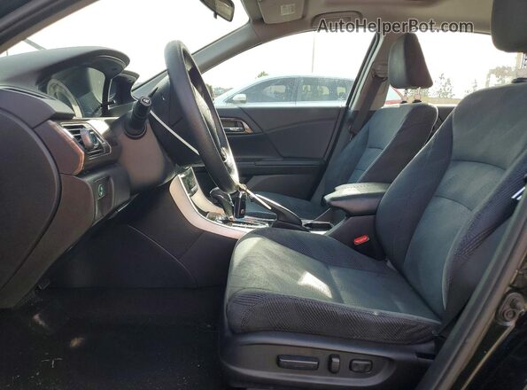 1HGCR2F77GA068398 2016 HONDA ACCORD Black Front interior view