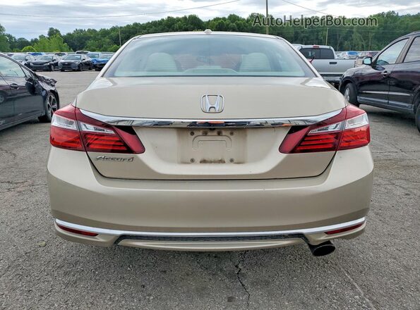 1HGCR2F77GA094595 2016 HONDA ACCORD Beige Vista trasera