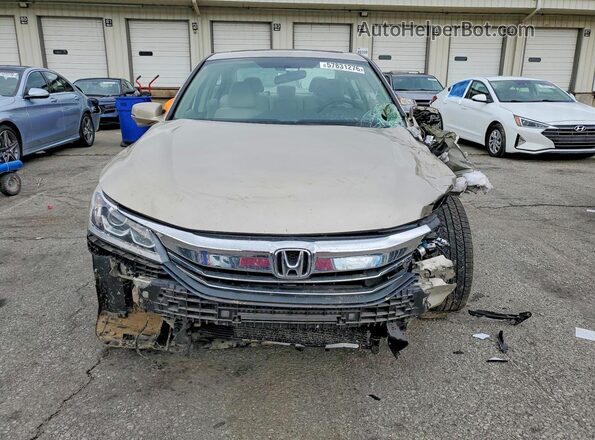 1HGCR2F77GA094595 2016 HONDA ACCORD Beige Vista frontal