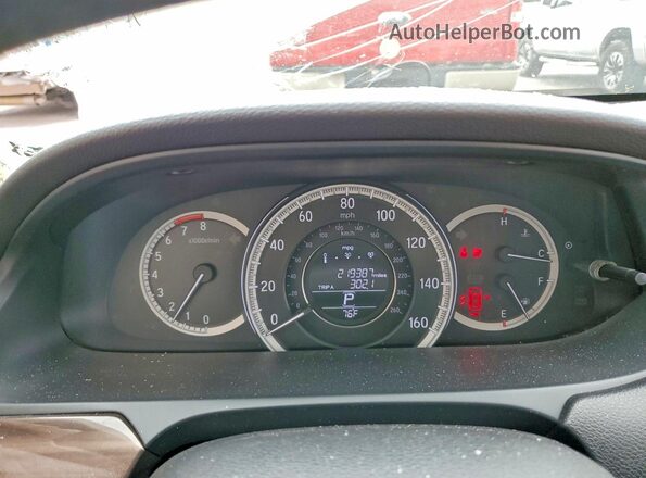 1HGCR2F77GA094595 2016 HONDA ACCORD Beige Vista del cuadro de instrumentos