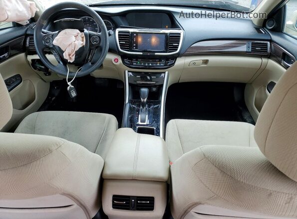 1HGCR2F77GA094595 2016 HONDA ACCORD Beige Vista del salpicadero