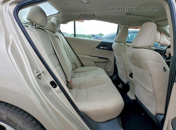 1HGCR2F77GA094595 2016 HONDA ACCORD Beige Vista de los asientos traseros