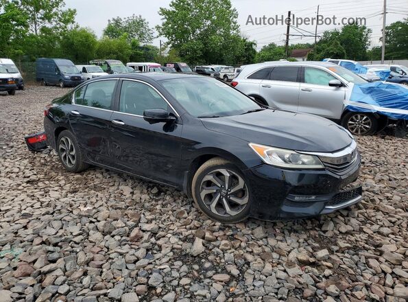 1HGCR2F77HA223100 2017 HONDA ACCORD Black Передня права чверть