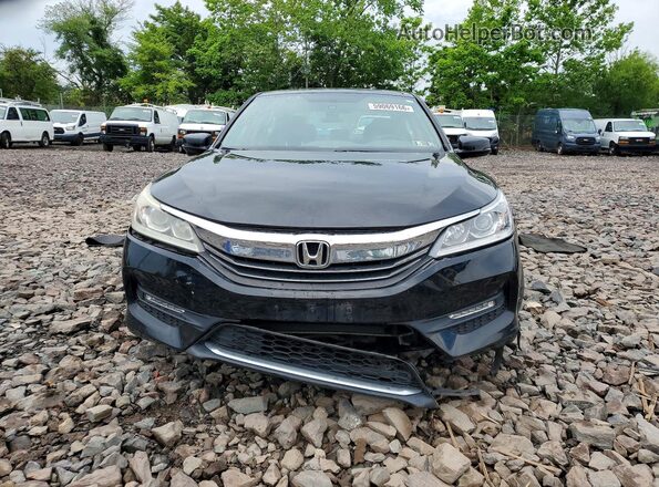 1HGCR2F77HA223100 2017 HONDA ACCORD Black Вид спереду
