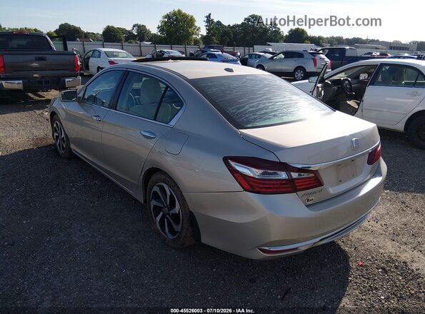 1HGCR2F78GA057958 2016 HONDA ACCORD Beige Trasero izquierdo