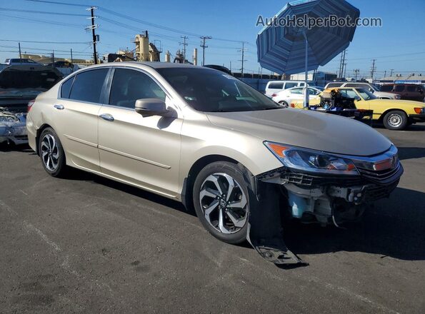 1HGCR2F79GA245324 2016 HONDA ACCORD Tan Передня права чверть